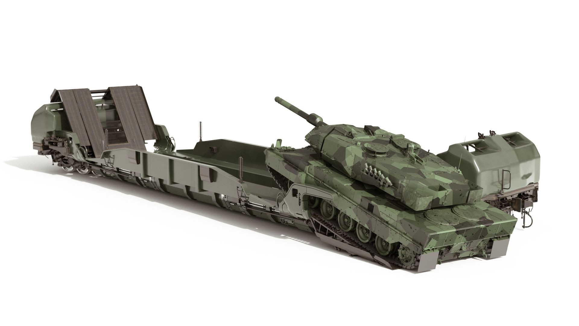 Heavier and broader military vehicle transportations